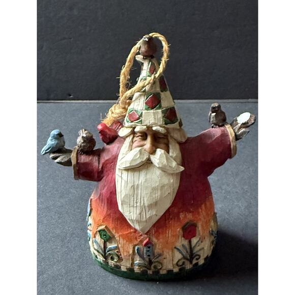 Jim Shore Heartwood Santa Christmas Holiday Ornament 2002 With Birds Vintage - Picture 1 of 6